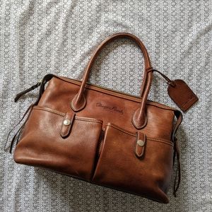 dooney & bourke florentine leather twist ensacar shoulder bolsa
